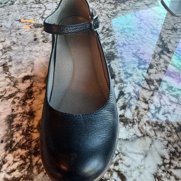 Dansko Black Deena Waterproof Tumbled Mary Jane’s - Size 38 - Picture 2 of 6